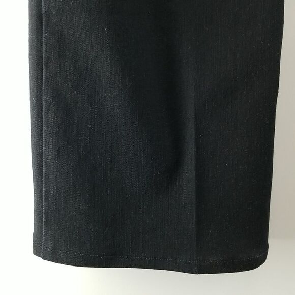 🎁5/$25 Northern Reflections Jeans Women's Size 12 Black Town Front Button Zip - Picture 8 of 10